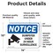 Signmission Dumpster Under 24 Hour Surveillance, 14 in W x Rectangle, Vinyl Decal OS-2PACK-NS-D-1014-L-15546 - alternate 3